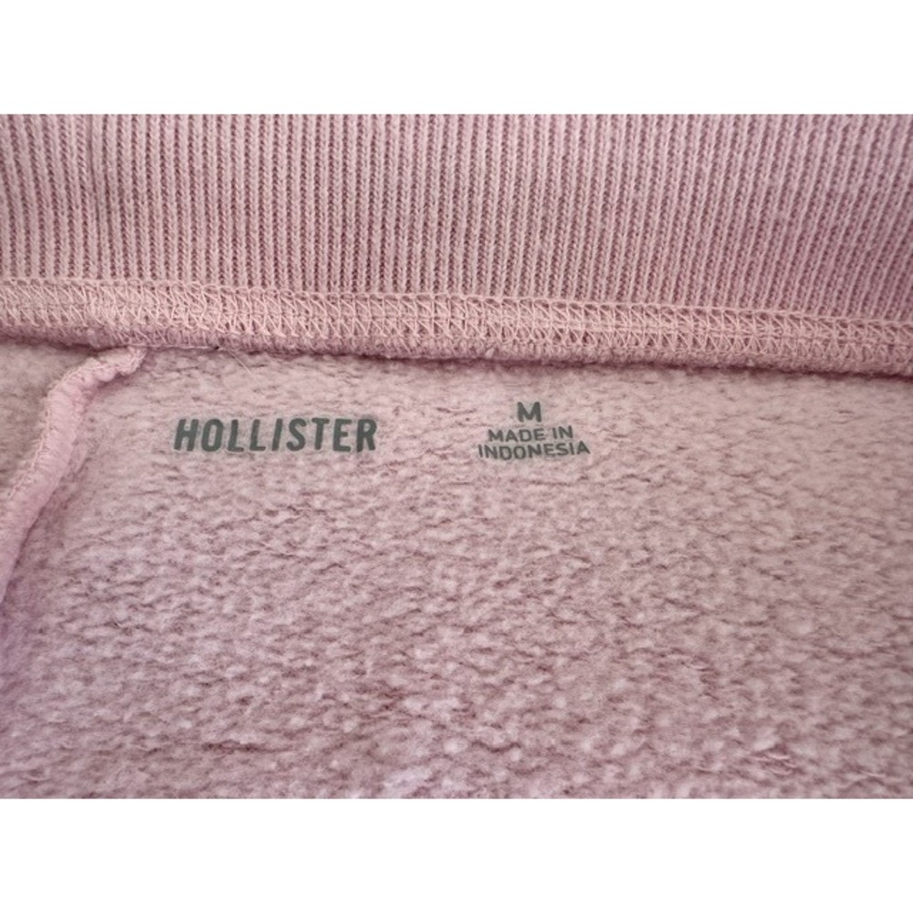 Hollister Women's Y2K Size Medium Pink Fleece Fold Over Waist Drawstring Shorts - Picture 7 of 7
